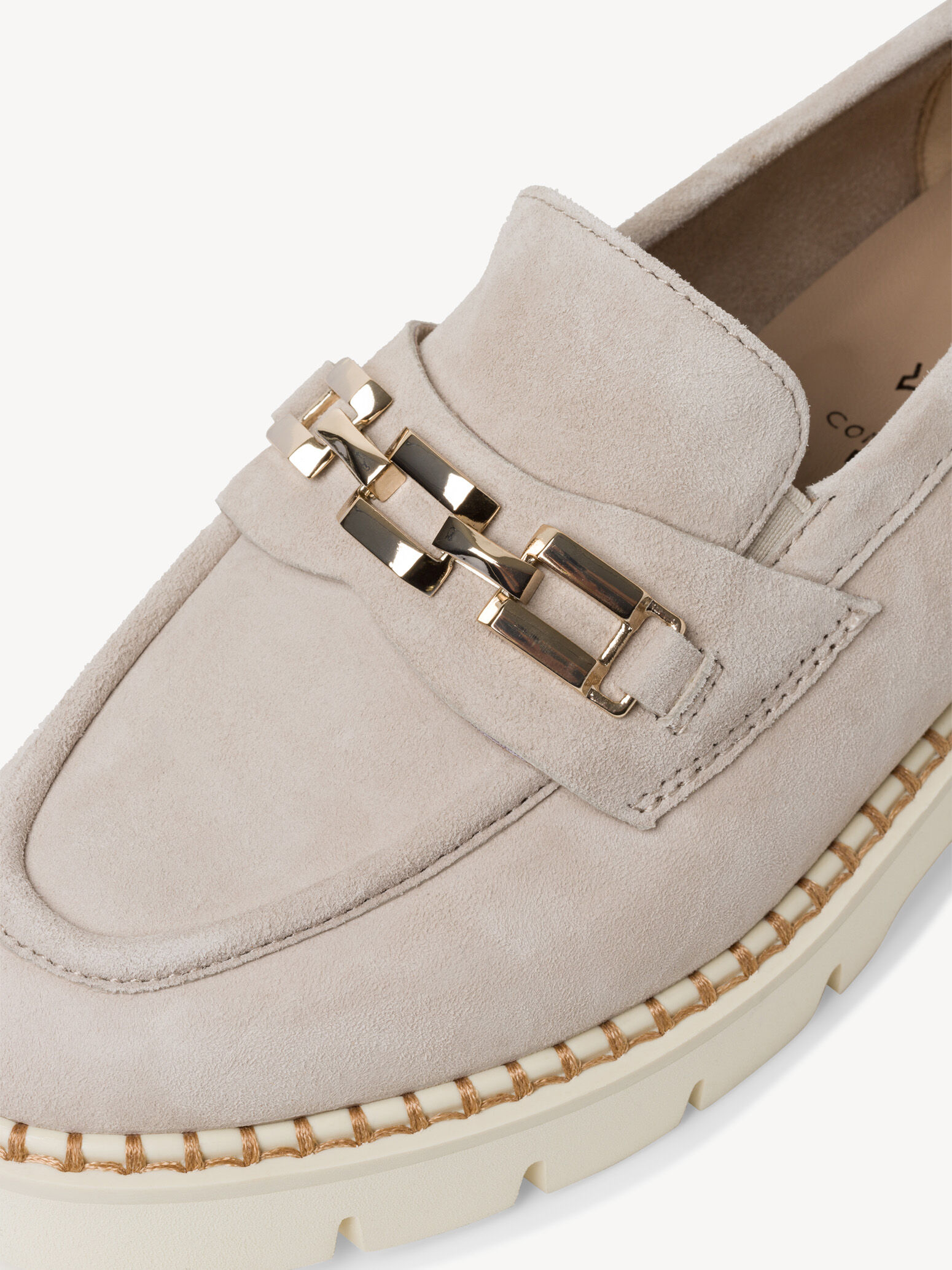 Slipper en cuir - beige