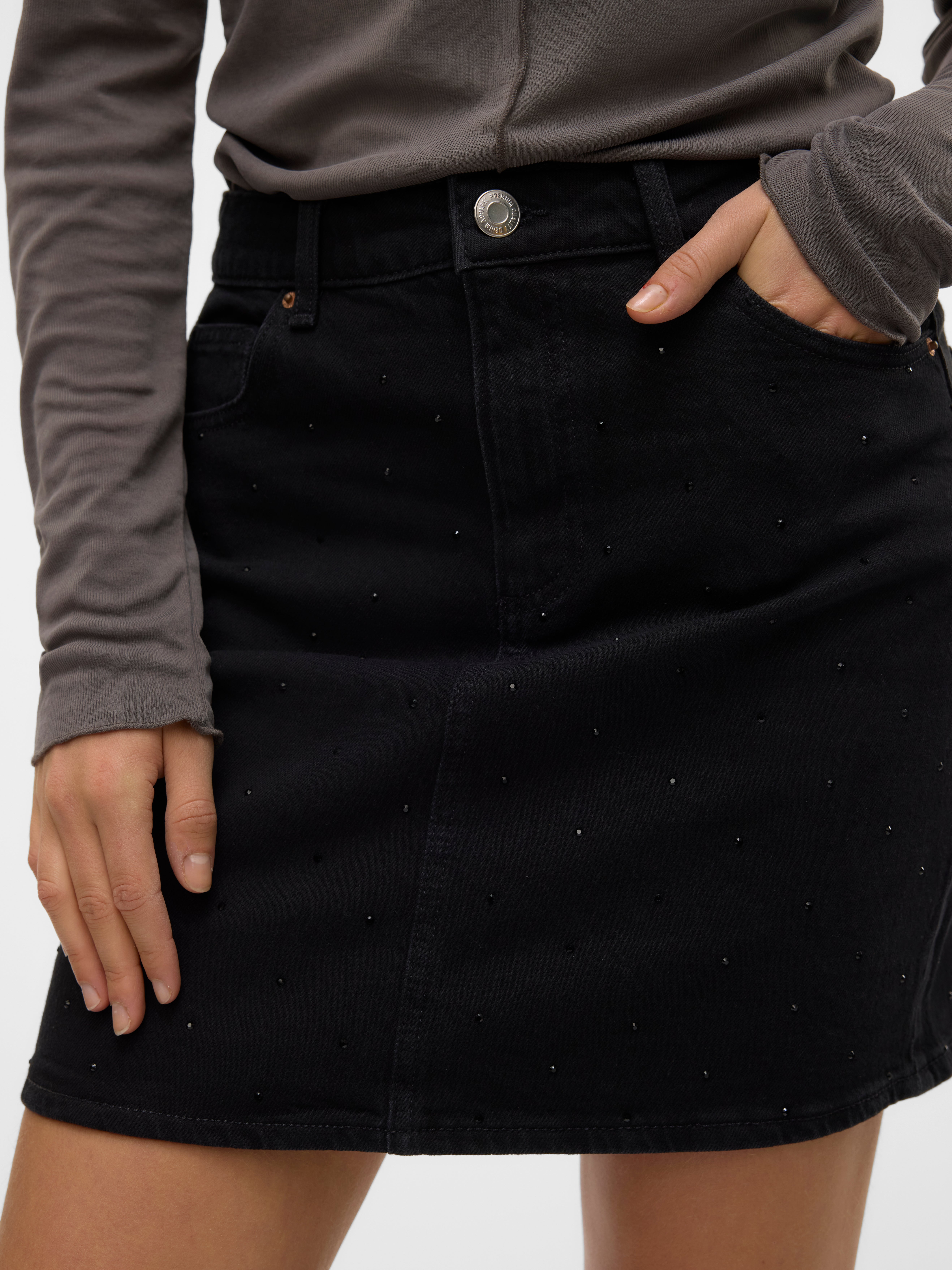 VMTESSA Hohe Taille Kurzer Rock