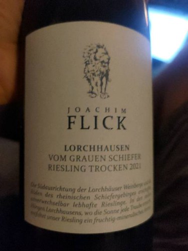 Joachim FlickLorchhausen Vom Grauen Schiefer Riesling Trocken 2021