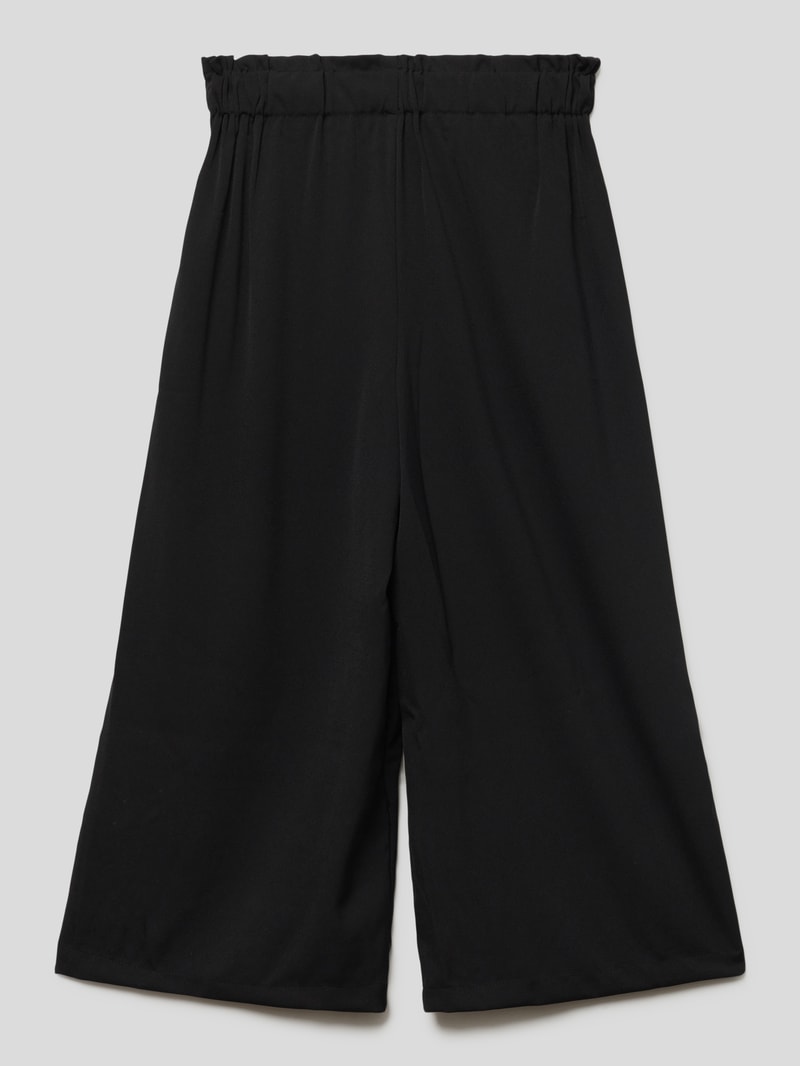 Stoffhose mit Knoten-Detail in schwarz
