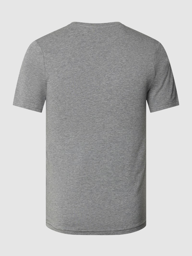 T-Shirt im 2er-Pack Modell 'ESSENTIALS' in mittelgrau meliert