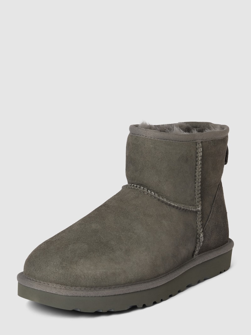 Stiefel mit Label-Details in mittelgrau
