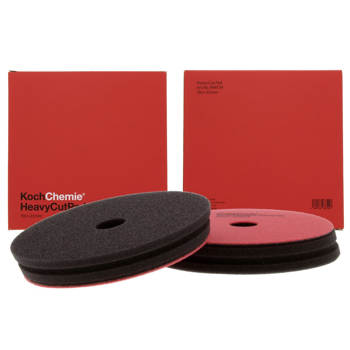 Koch Chemie Heavy Cut Pad Polierschwamm Ø150-165mm rot