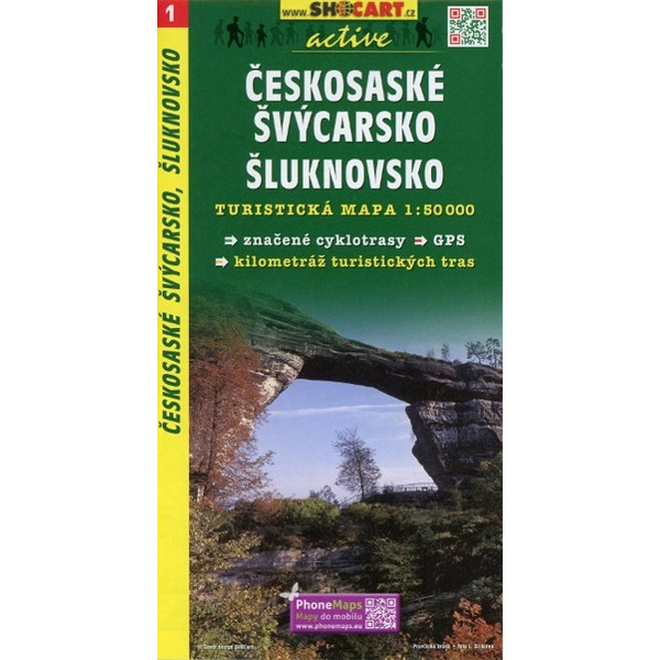 SC 001 Ceskosaske Svycarsko Sluknovsko 1:50 000 - Straßenkarte