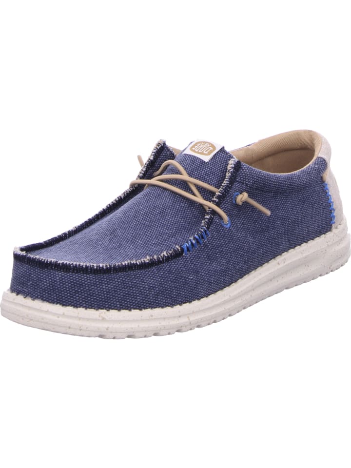 Hey Dude Mokassins Wally Coastline Jute in Navy günstig kaufen