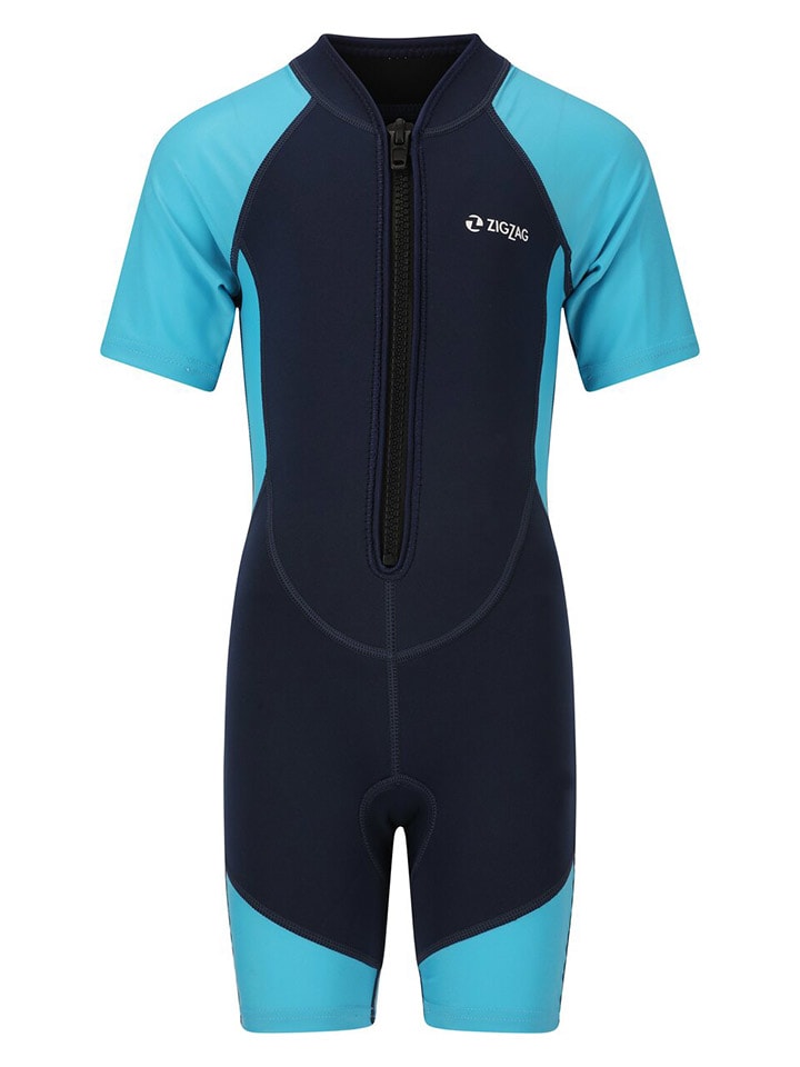 Zigzag Badeoverall in Hellblau/ Dunkelblau günstig kaufen