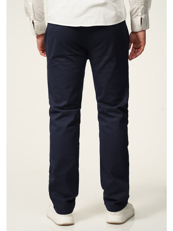 DAILY COTTON Chinohose - DCDAVIE Chino Hose Jeans Stoffhose Straight-Fit in Navy günstig kaufen