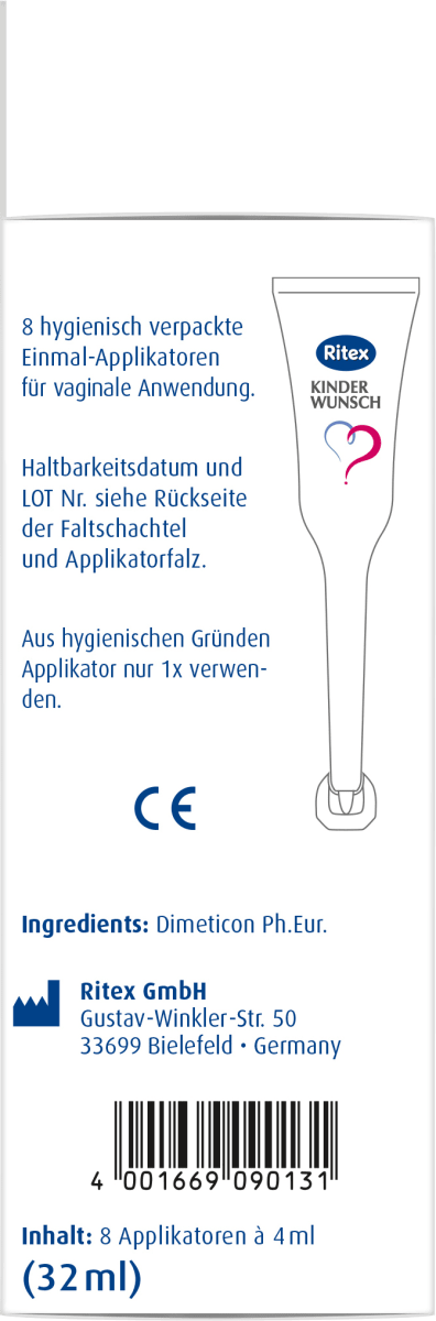 Kinderwunsch Gleitmittel 8x4ml, 32 ml