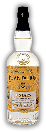 Plantation 3 Stars Jamaica Barbados Trinidad 1,0 Liter Plantation 3 Stars Jamaica Barbados Trinidad 1,0 Liter Ein vollendeter Blend aus dem Besten was die Karibik zu bieten hat -  zu Ehren der drei historischen Rum produzierenden Inseln Barbados, Jam
