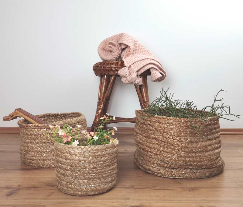 Set de 3 paniers de rangement ABHA