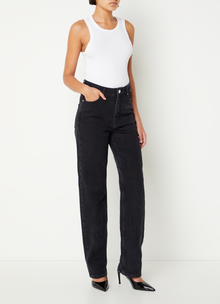 MUNTHE Rib-knit tank top with round neck