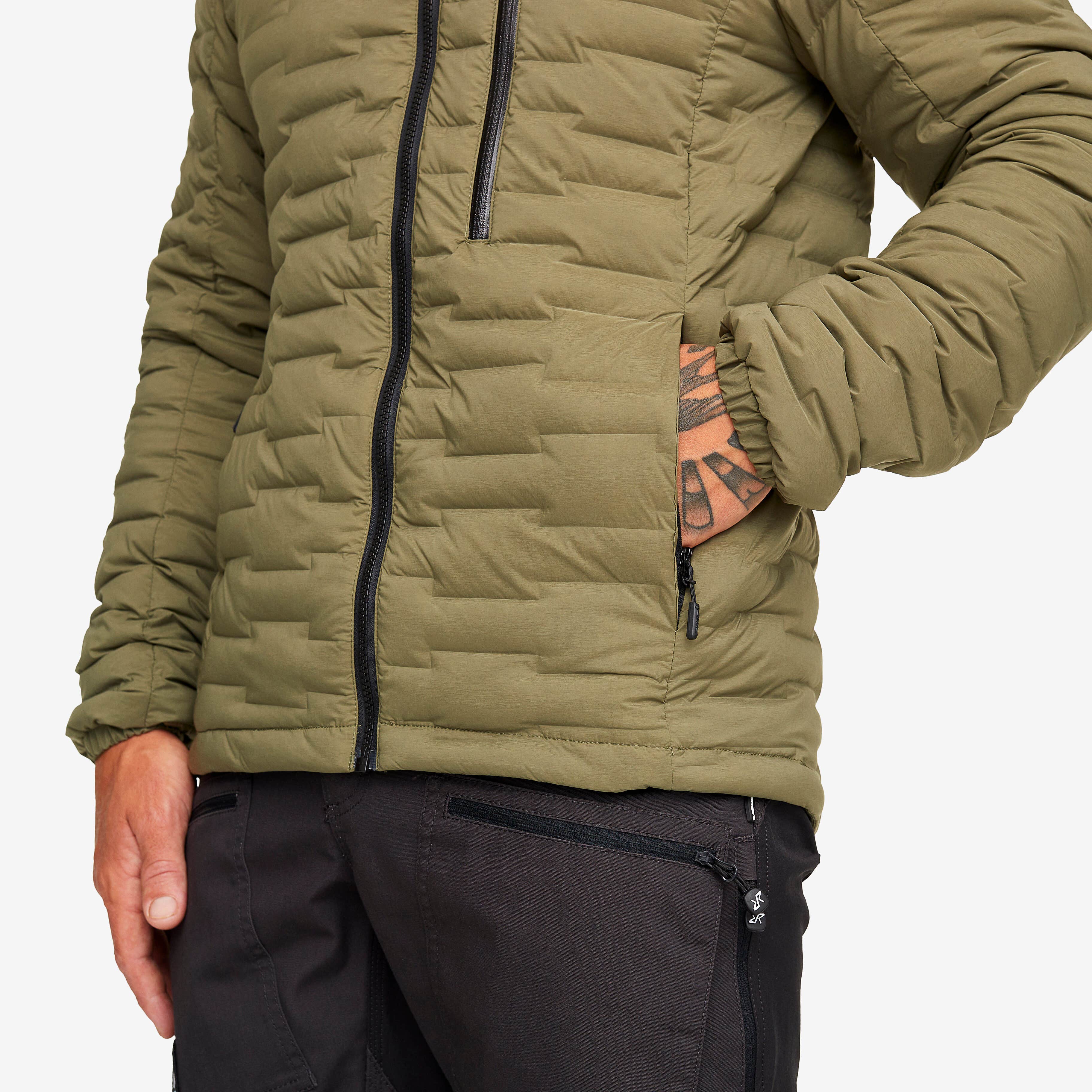 Flex Down Jacket Homme Burnt Olive