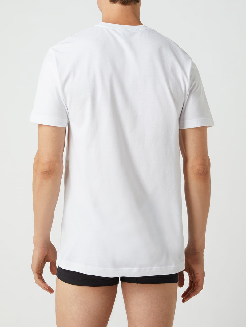 T-Shirt aus Baumwolle im 2er-Pack in weiß