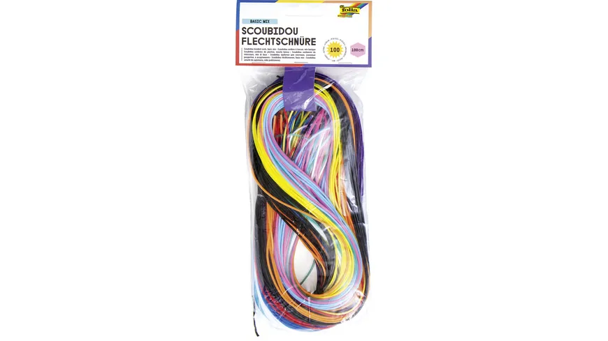 folia Flechtschnüre (Scoubidous), 100 Stück 100 m