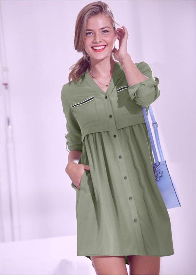 Kurzes Hemdblusenkleid