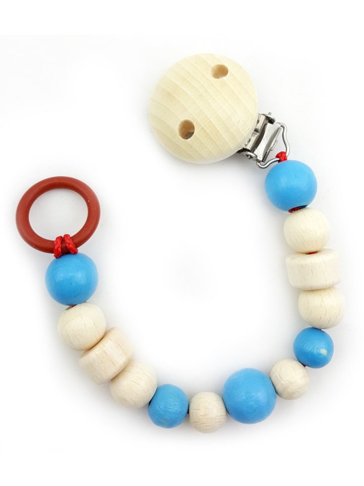 Hess Holzspielzeug  Schnullerkette in Soft/Hellblau günstig kaufen onesize