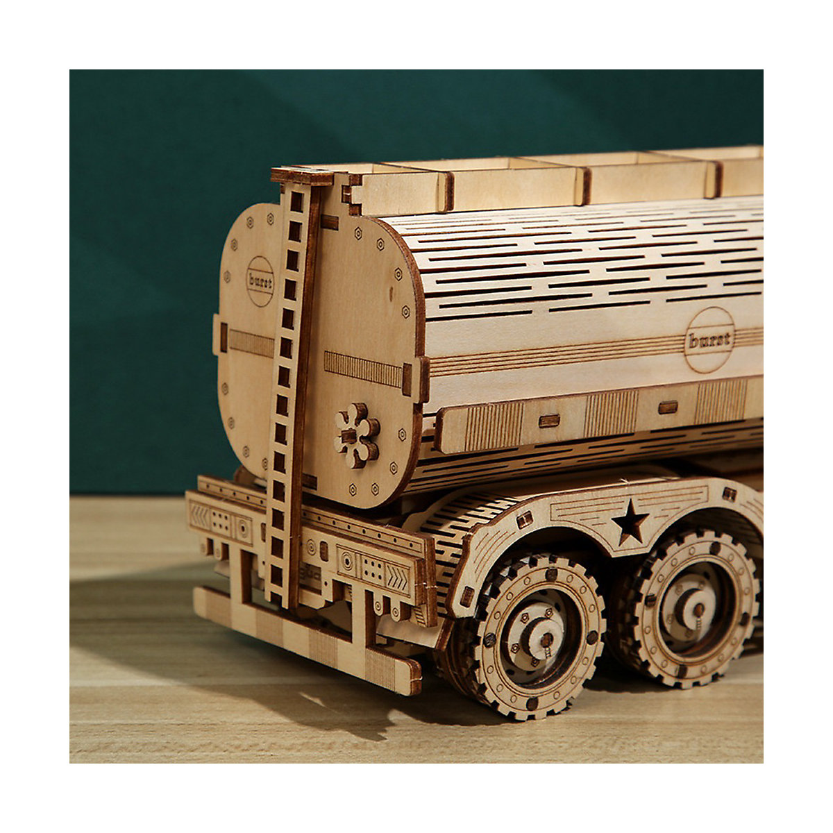3D-Tankwagen-Puzzle aus Holz Pädagogisches Spielzeug