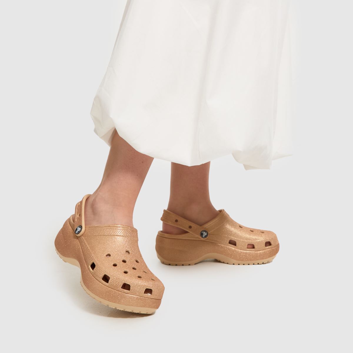 Crocs Classic Platform Clog Papucs - Arany