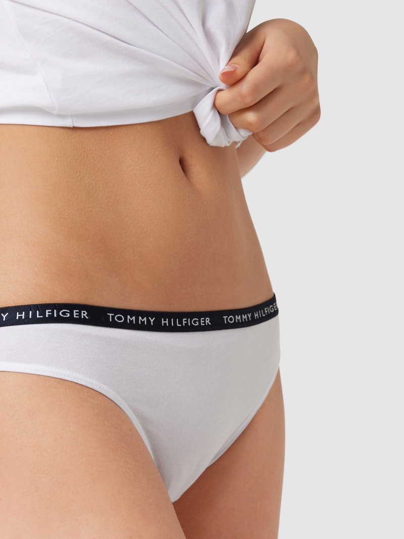 Slip mit Stretch-Anteil im 3er-Pack in rot