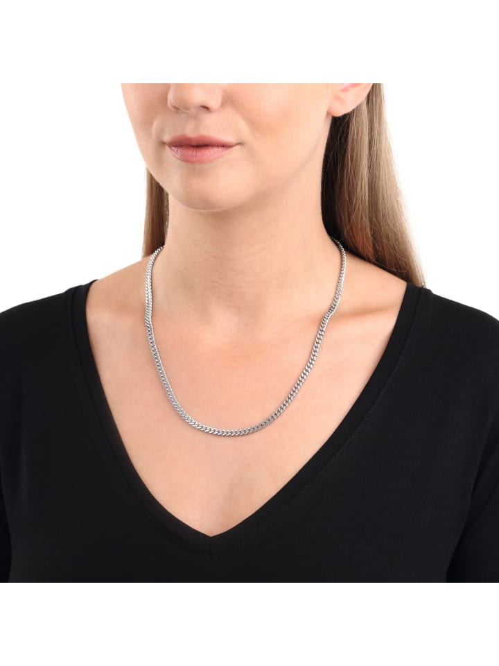 Amor Halskette Edelstahl in Silber günstig kaufen 50 cm