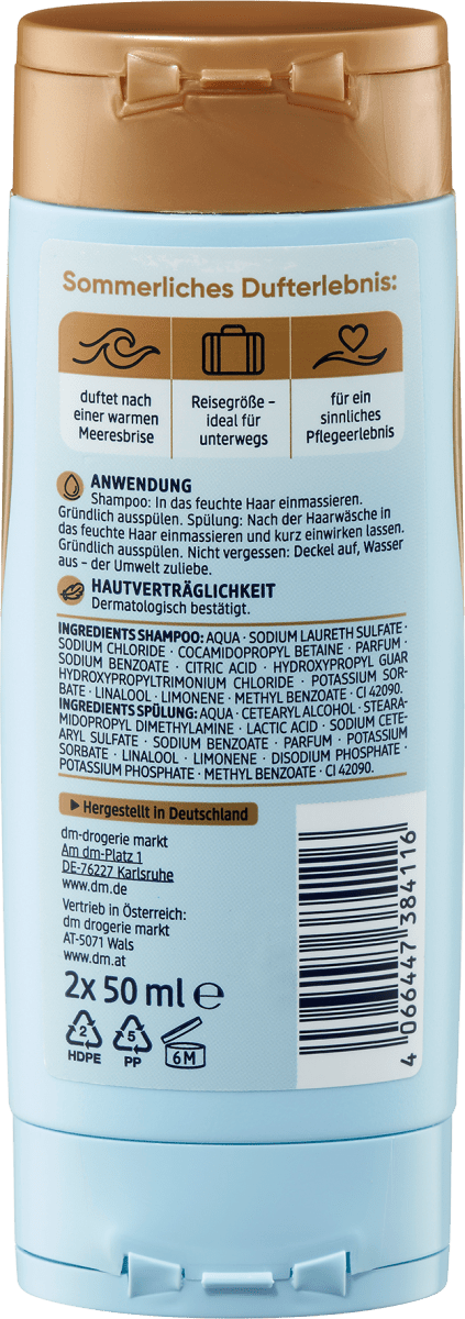 Shampoo & Spülung Twinpack Sunny Side (2x50 ml), 100 ml