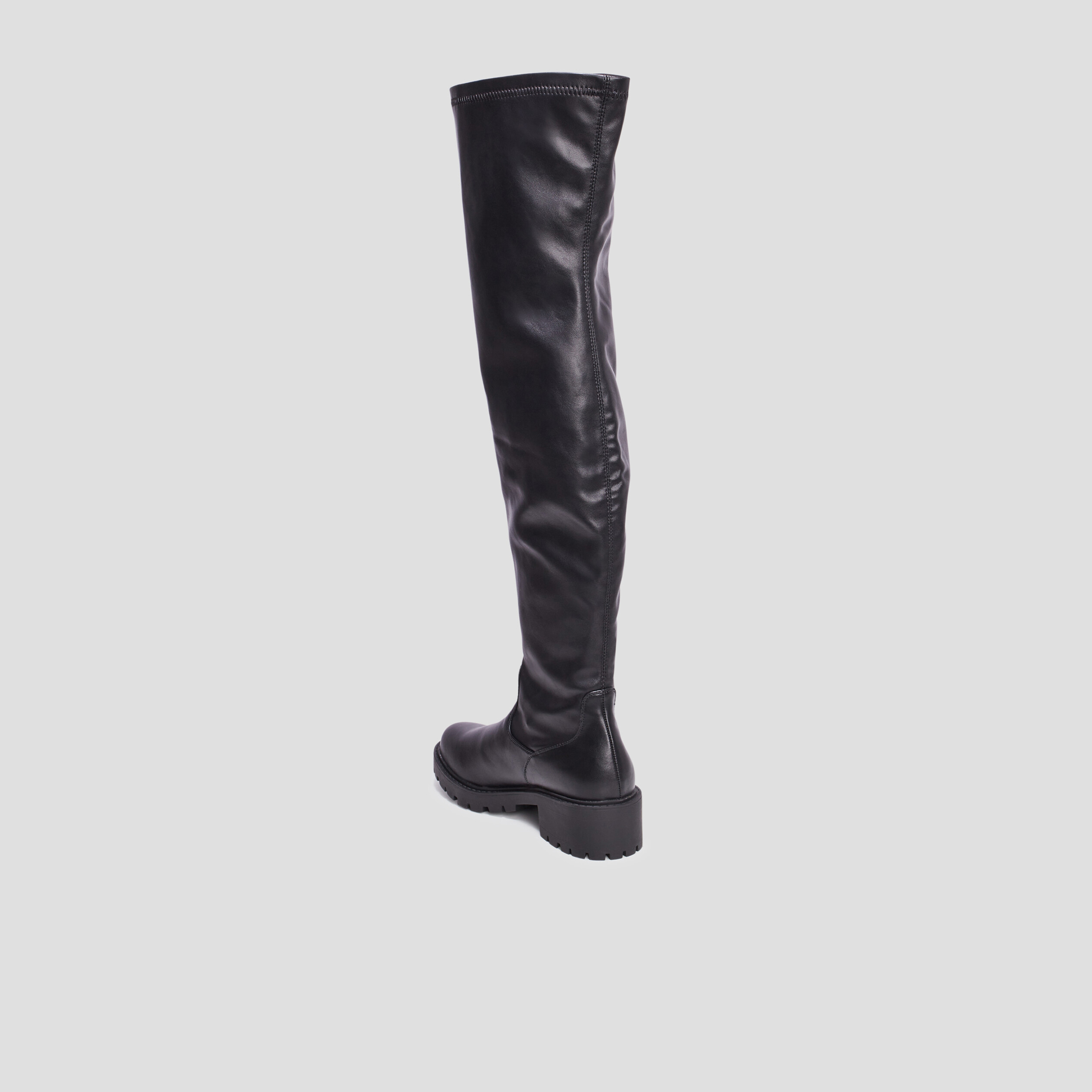 Bottes cuissardes semelle chunky noir femme | La Halle