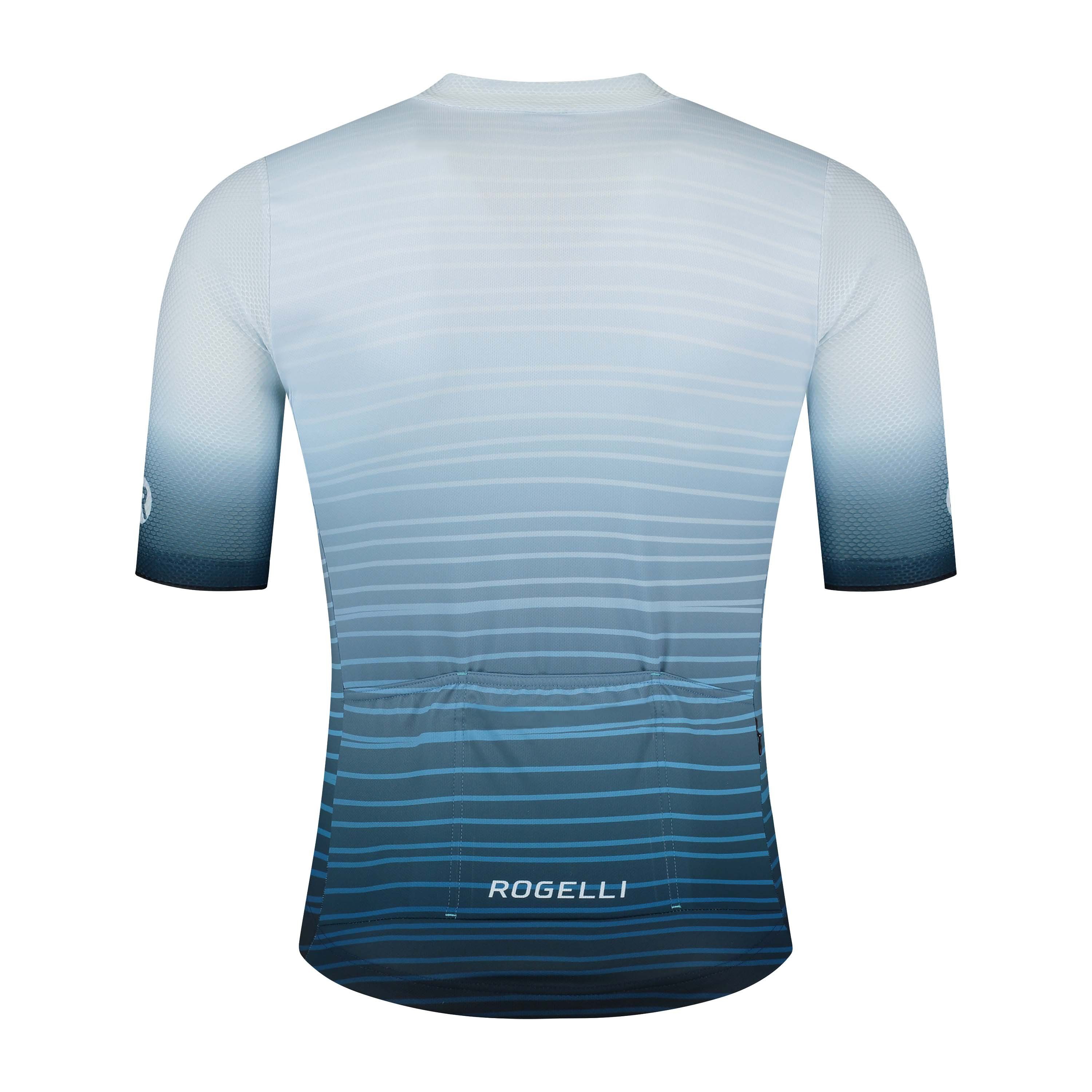 Rogelli Surf Blau/Weiß Herren Radtrikot Kurzarm
