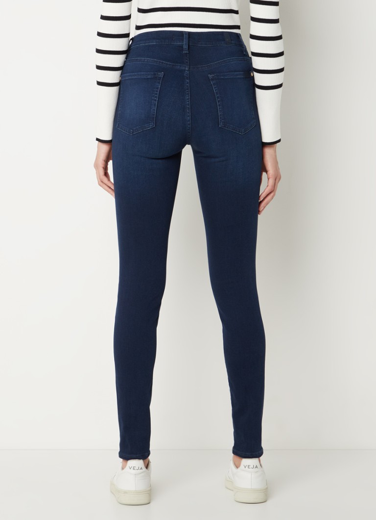 7 For All Mankind Korkeavyötäröiset pillifarkut stretch-kankaasta