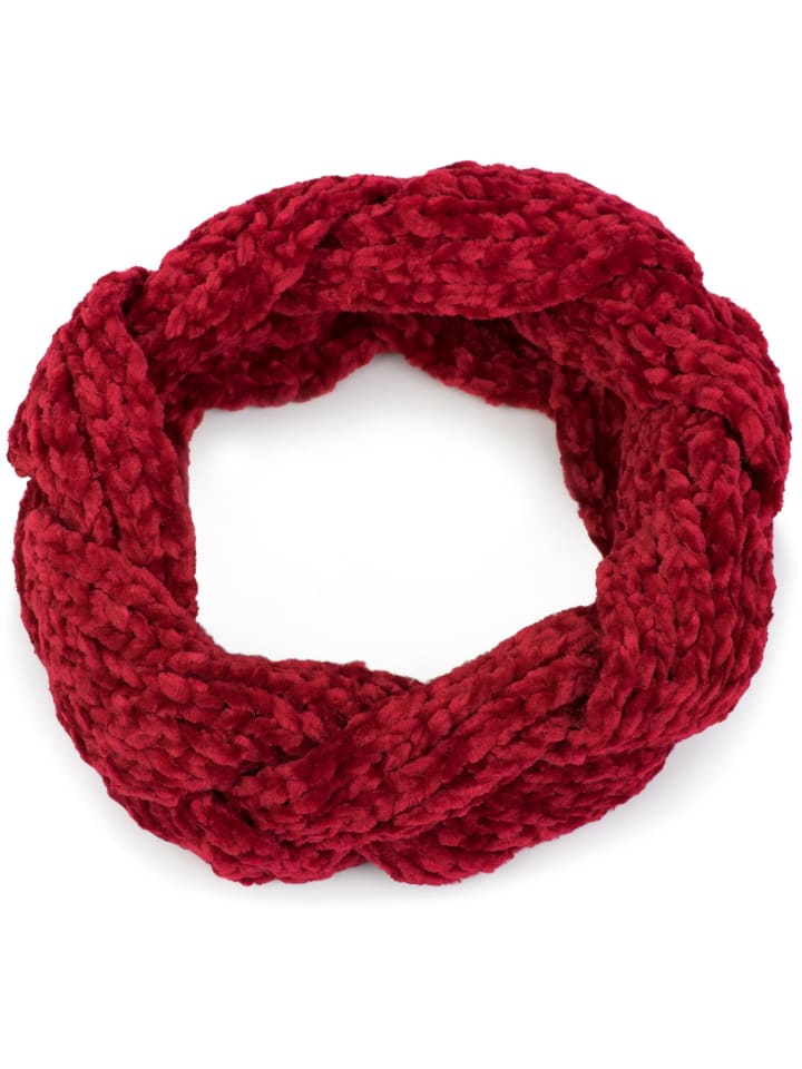 styleBREAKER Strick Stirnband in Rot günstig kaufen onesize