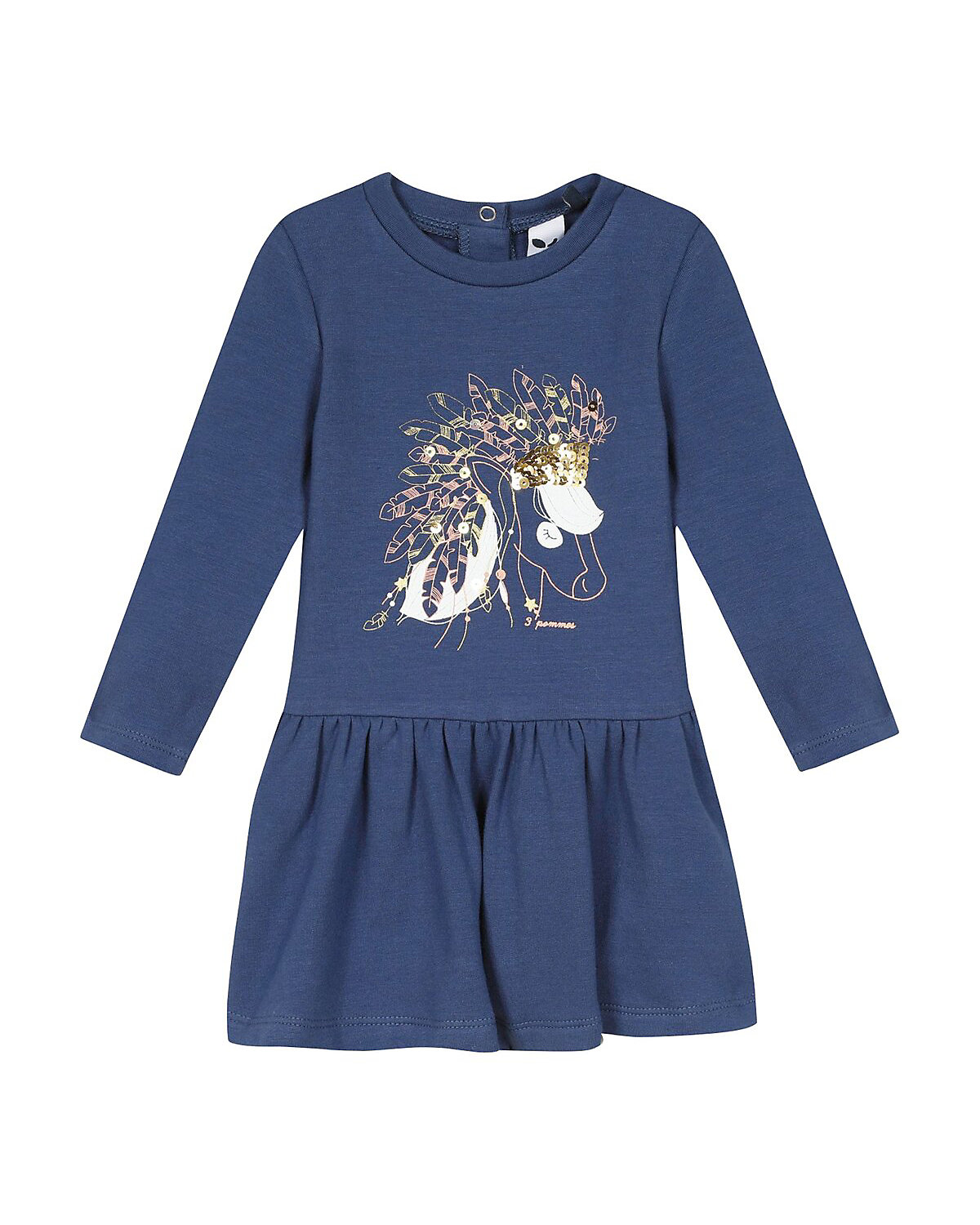 Kleid langarm Pferd