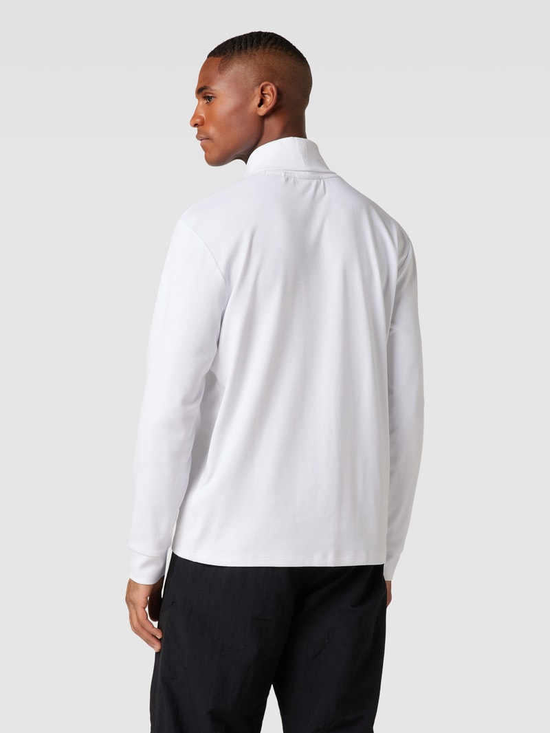 Longsleeve mit Rollkragen Modell 'Derollo' in weiß