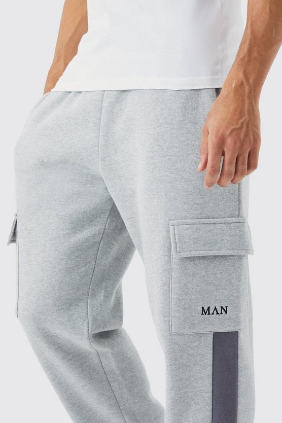 Man Jogginghose mit Cargo-Taschen
