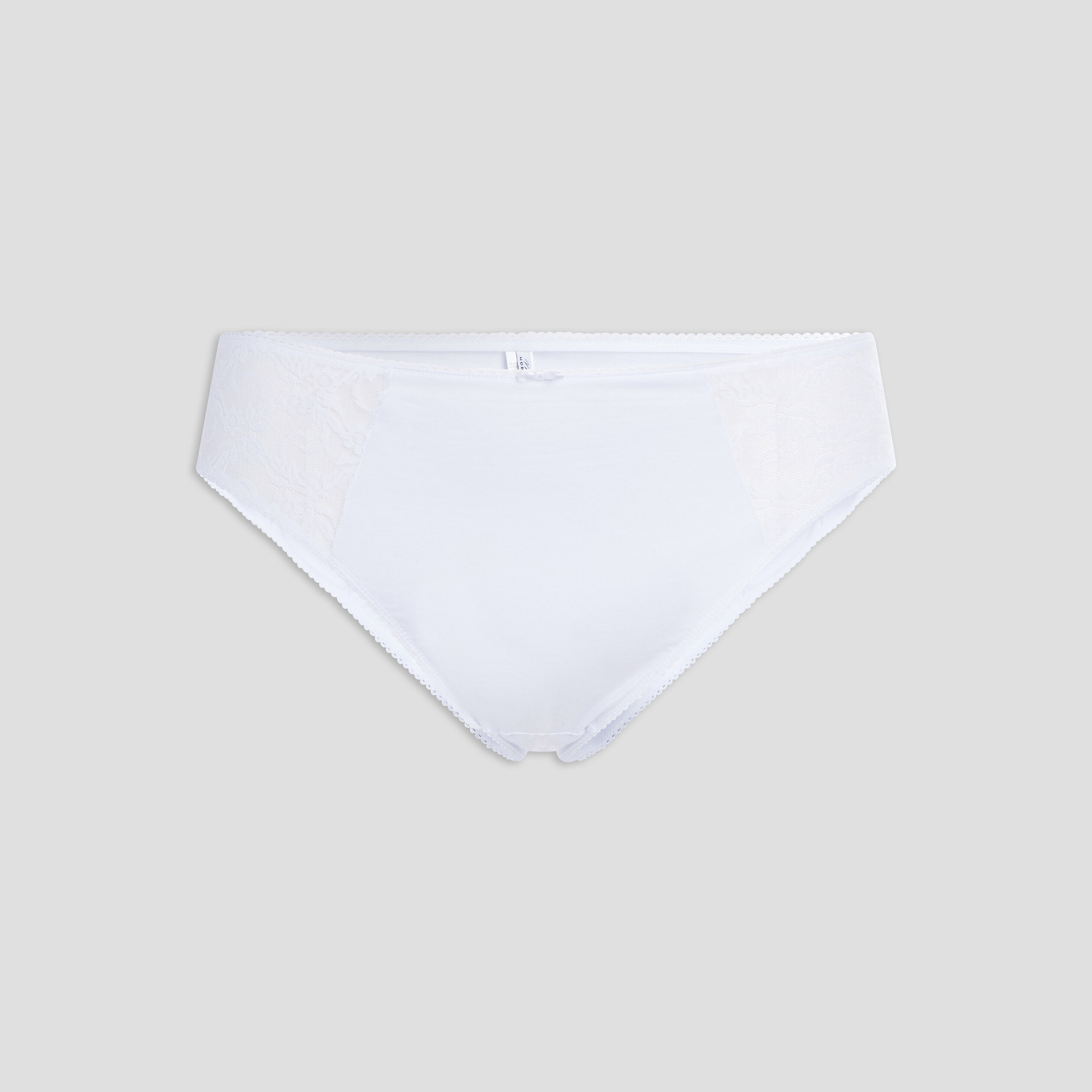 Culotte empiècements dentelle blanc femme grande taille | La Halle