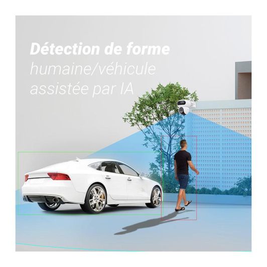 Cameră de securitate wireless EZVIZ HB90 4MP 2K cu baterie și panou solar