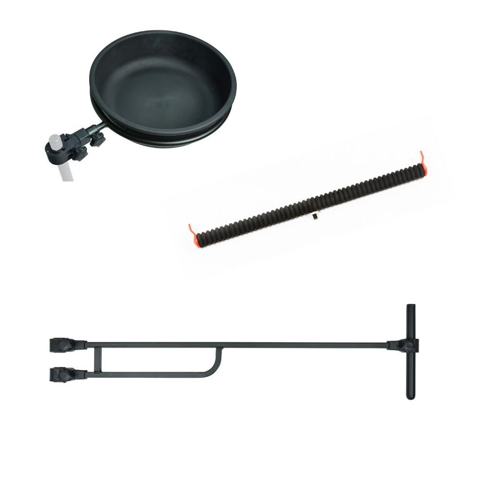Pack tartozékok feeder team france bras feeder + support feeder + support bac à amorce
