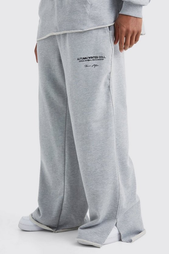 Jogginghose mit weitem Bein und Print