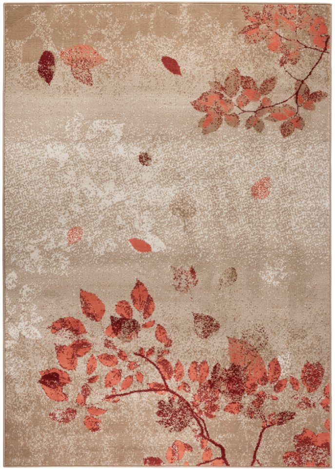 Teppich mit Blättermotiv