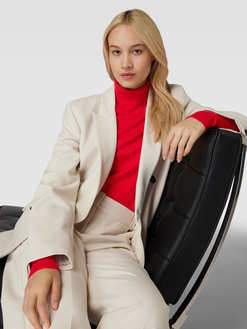 Longsleeve mit Rollkragen in rot