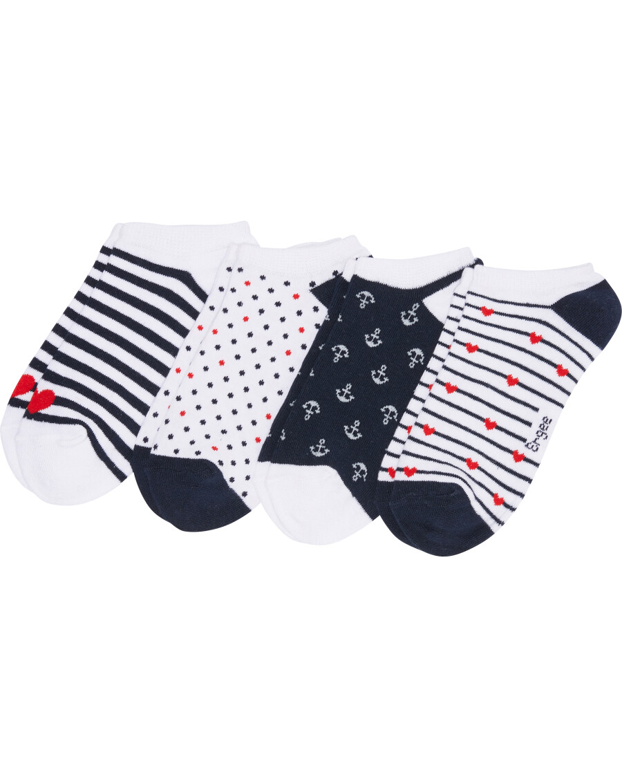 Gemusterte Sneakersocken
