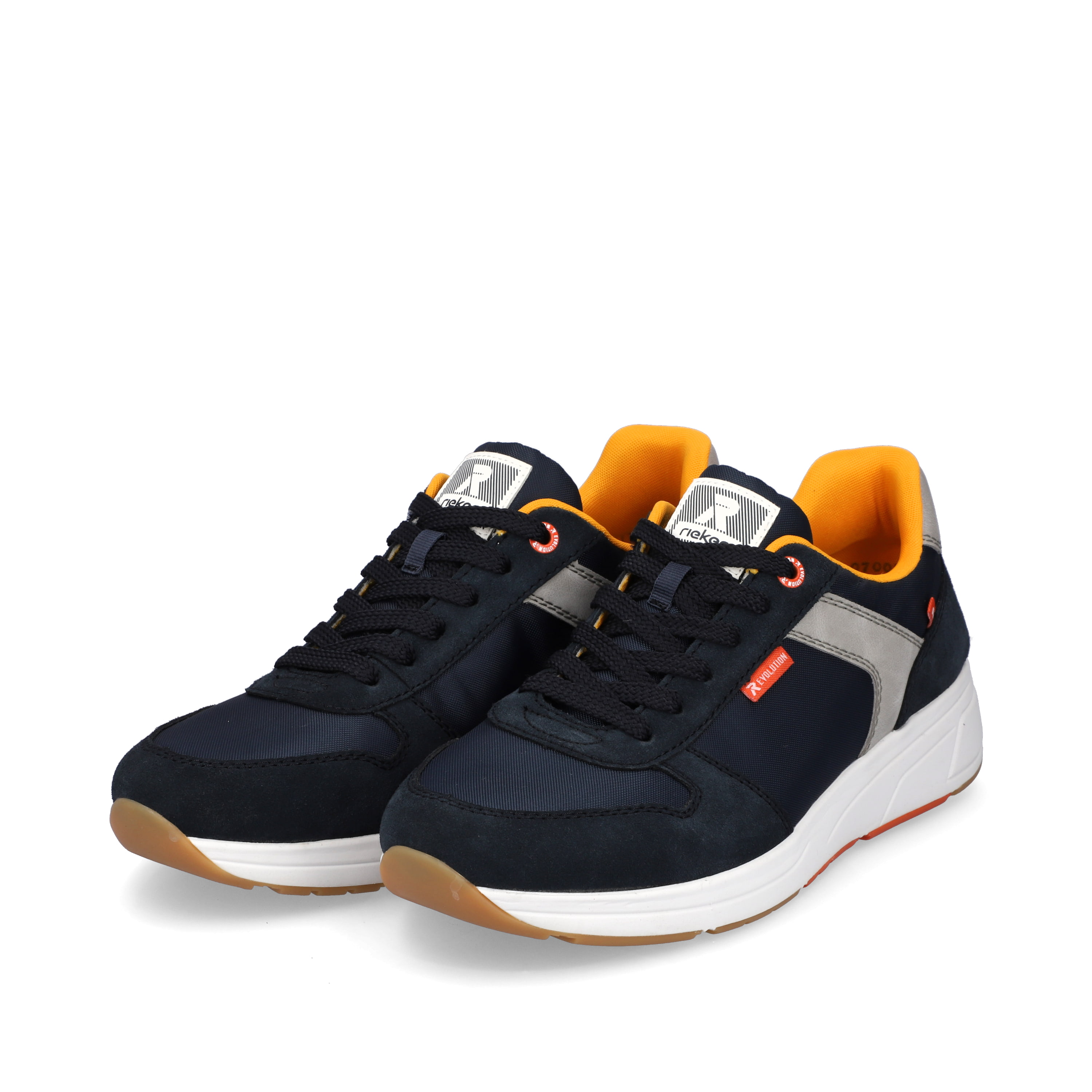 Rieker Herren Sneaker Low navy-blue steel-grey