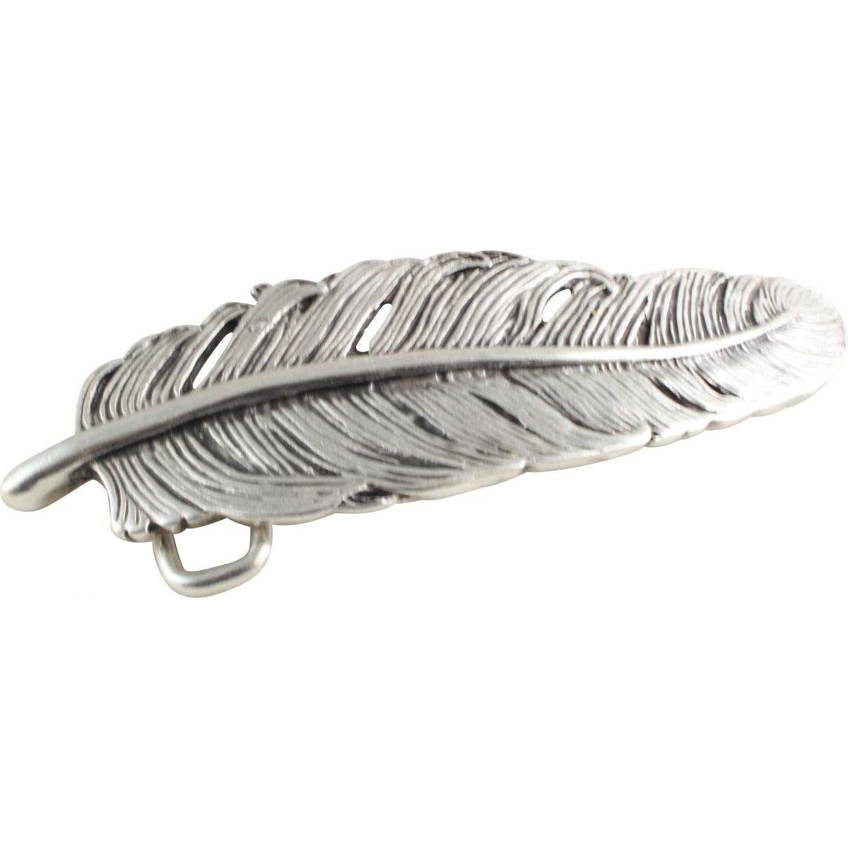 BELTINGER Gürtelschnalle Feder 4,0 cm - Buckle Wechselschließe Gürtelschließe 40mm - Gürtel bis