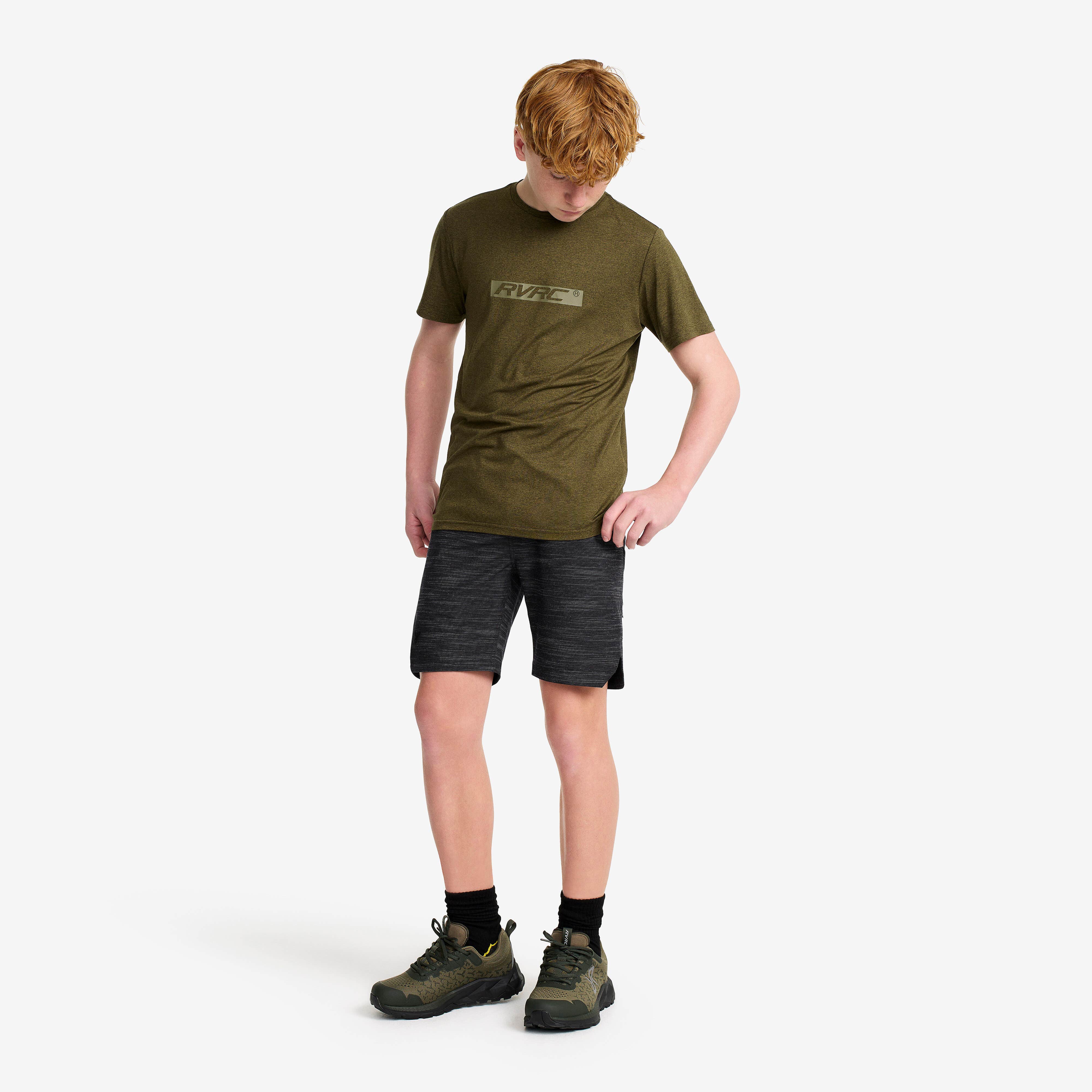 Backpacker Tee Teens Dark Olive