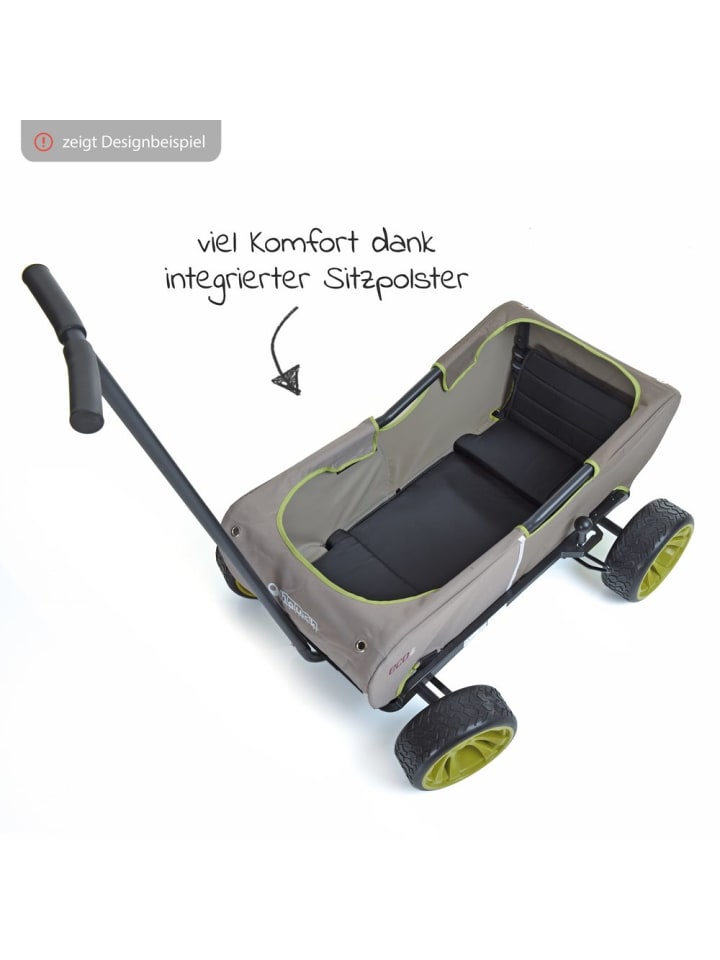 Hauck Bollerwagen Eco Mobil Safari - faltbar mit Dach, in beige,schwarz günstig kaufen onesize