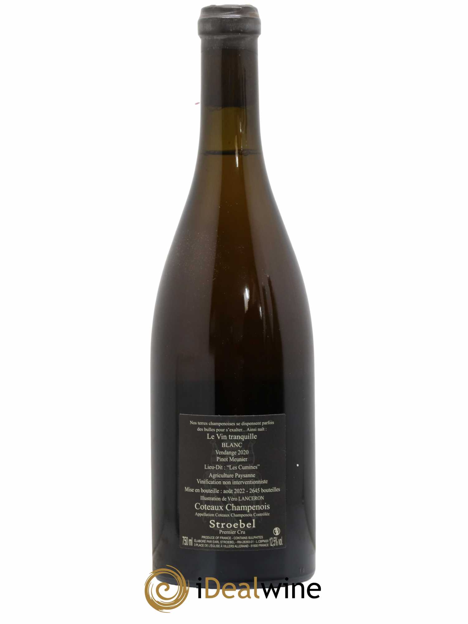 Coteaux Champenois Les Cumines Thimotée Stroebel 2020 - Lot de 1 Bouteille