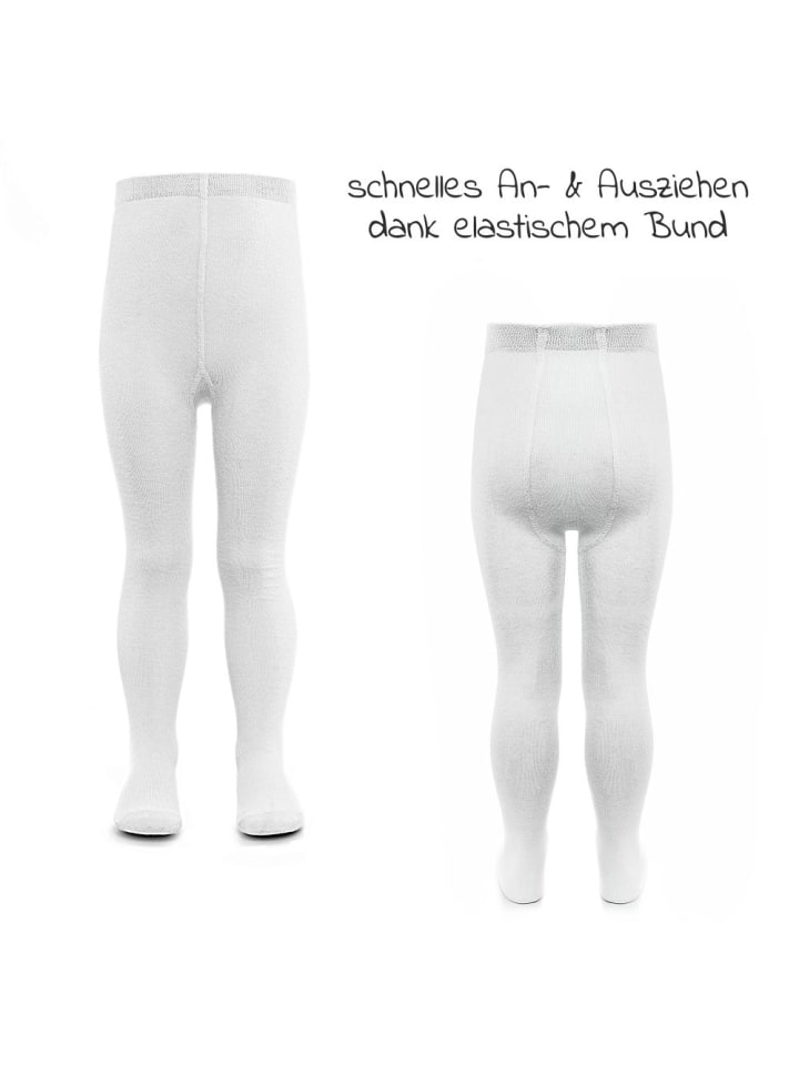 LaLoona Strumpfhose 2er Pack - Weiß - in weiss günstig kaufen