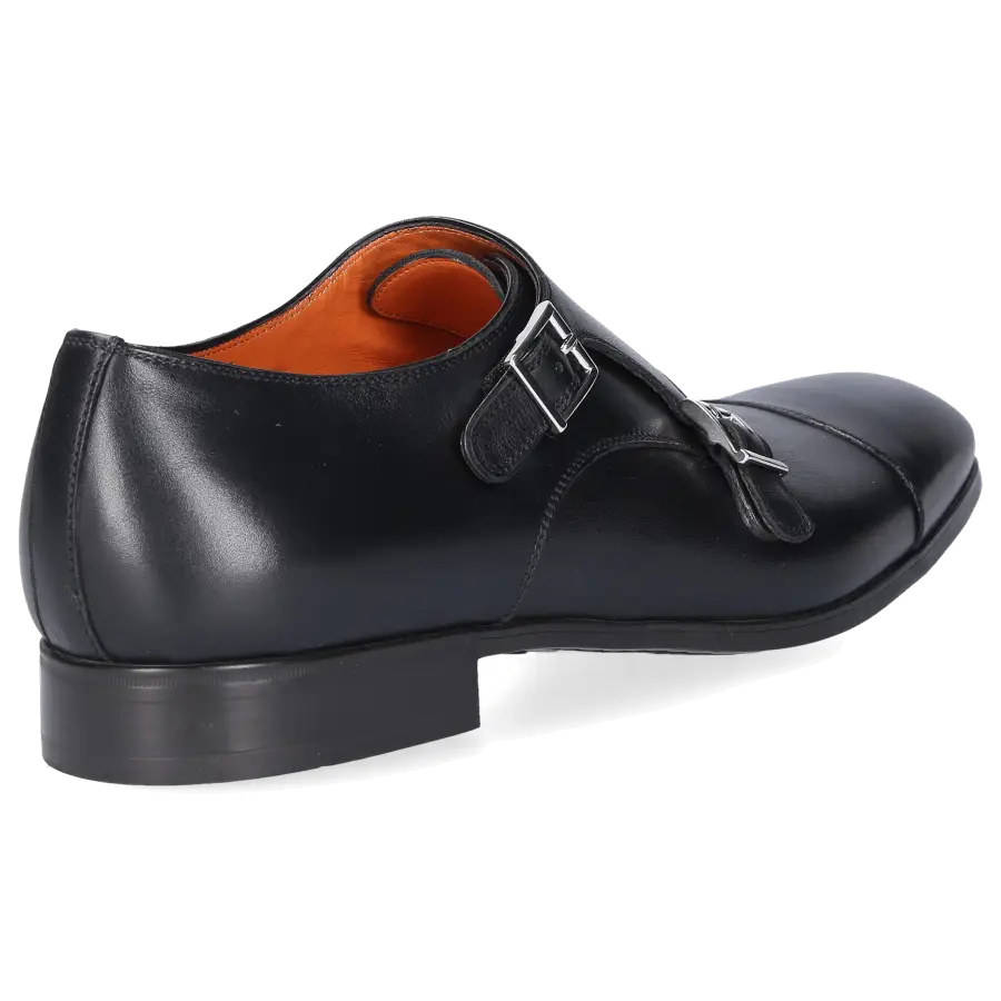 Santoni - Monk Schuhe 14549 Kalbsleder - schwarz