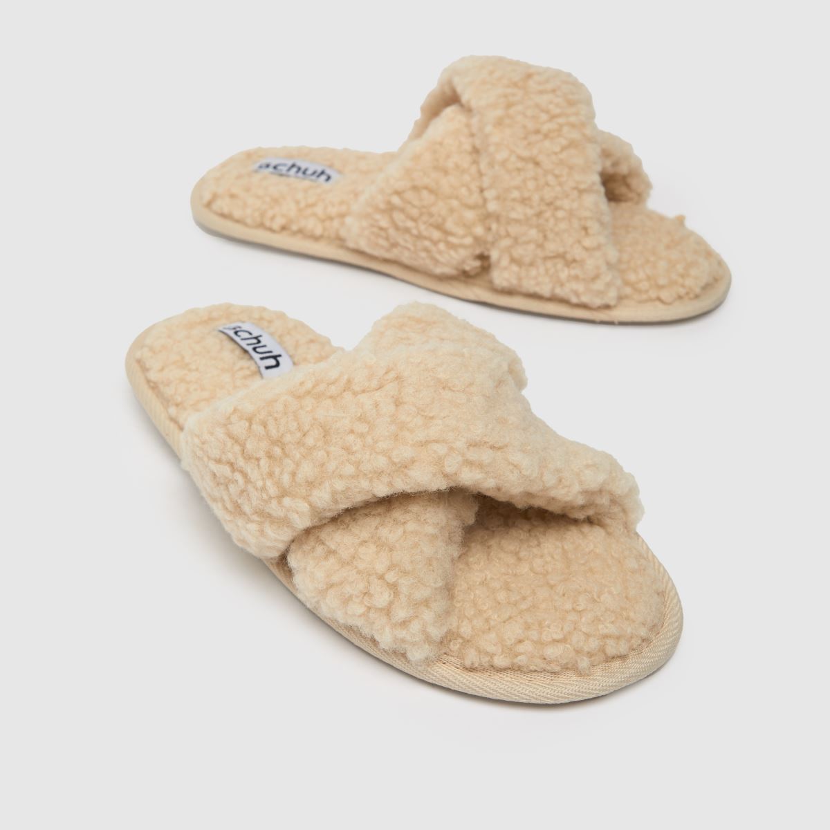 Schuh – Henley Borg – Naturfärgade tofflor med korsrem