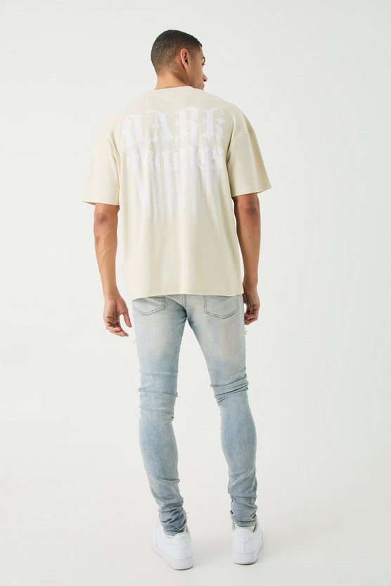 Oversize T-Shirt mit Dark Tropics Print