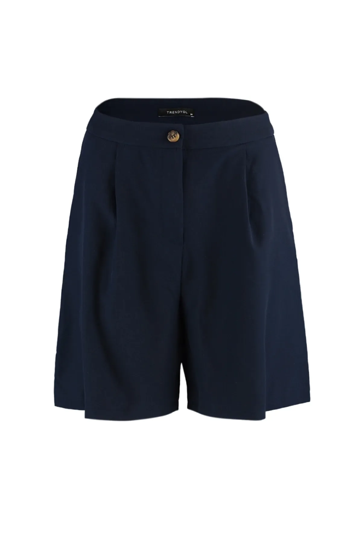 Trendyol Collection  Marineblaue, gewebte Shorts mit normaler Passform und Taschen TWOSS19WX0108