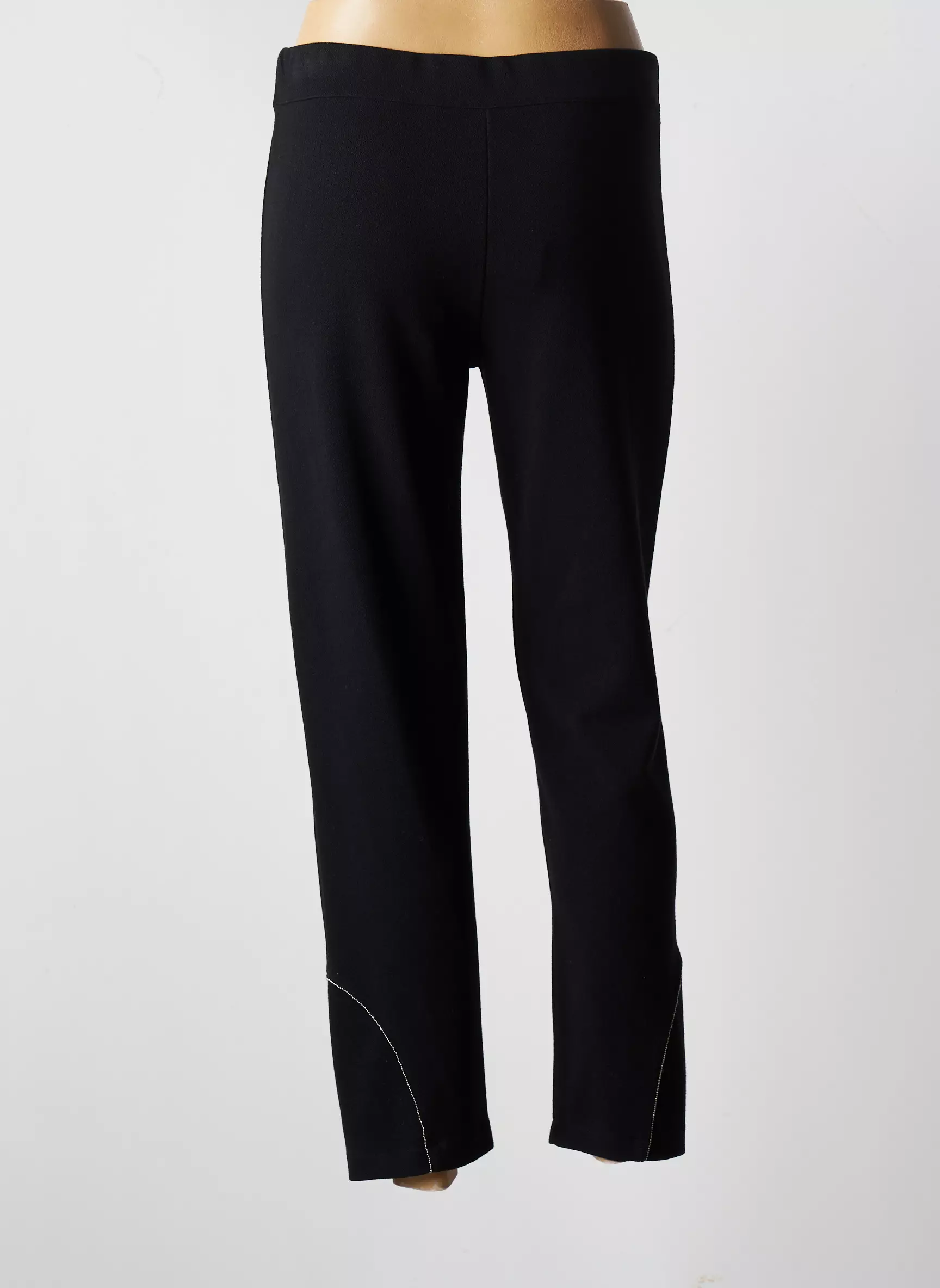 Franck Anna Pantalon7 8 Femme couleur noir